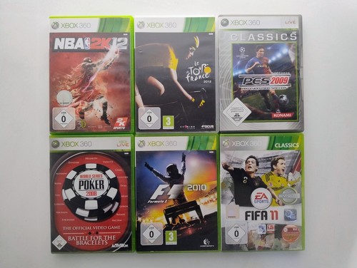 Xbox 360 spiele 6 x - 360,